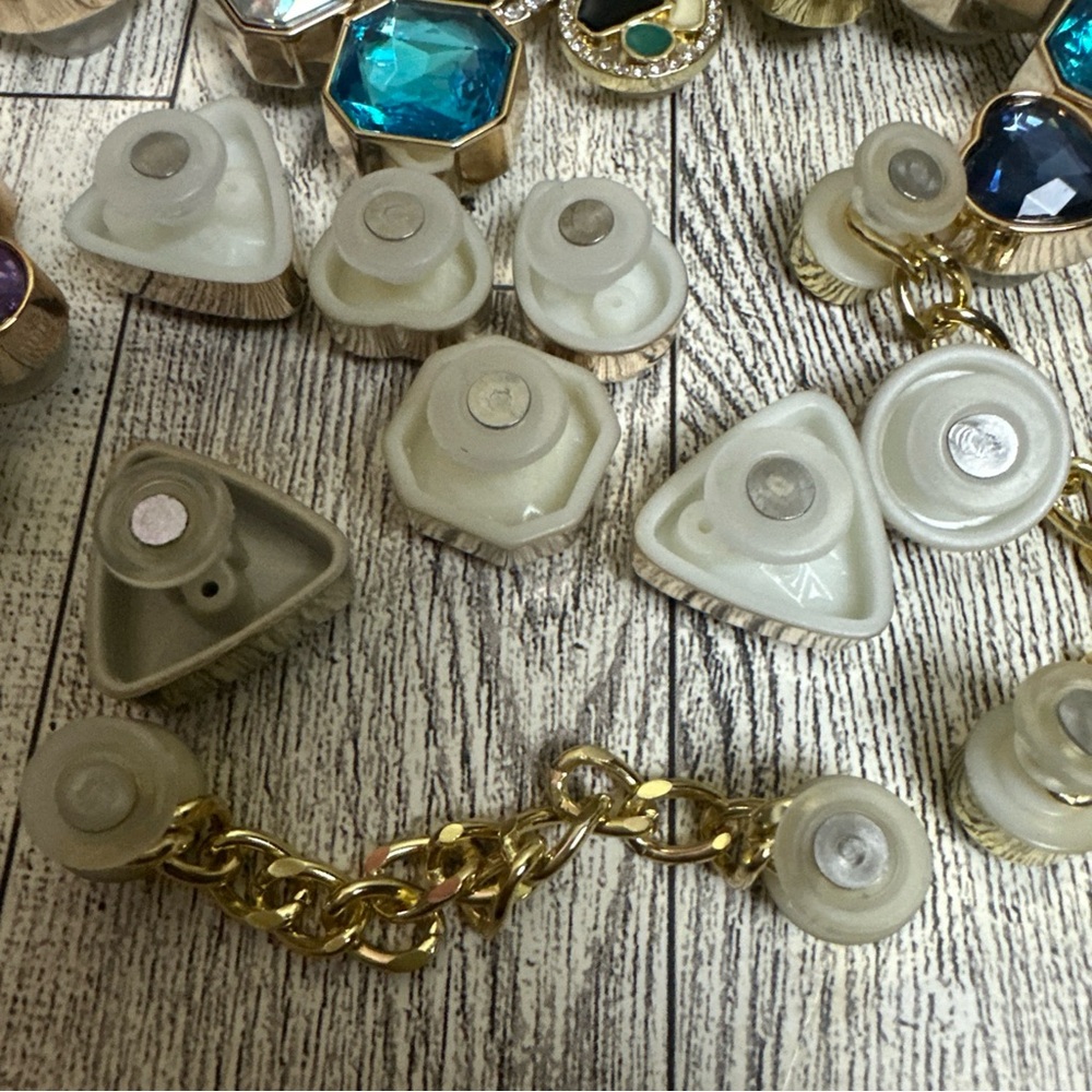 Gemstone‎ Shoe Plugs Colored Craft Supply Rhinestone 40PCs - Picture 3 of 4